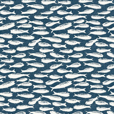 Chesapeake Nunkie Navy Sardine Wallpaper