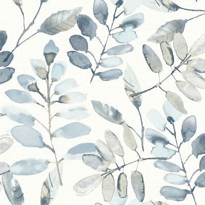 Chesapeake Pinnate Blue Leaves Wallpaper