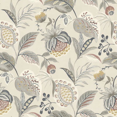 Chesapeake Bohemian Grey Jacobean Wallpaper