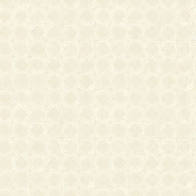 Chesapeake Button Block Taupe Geometric Wallpaper