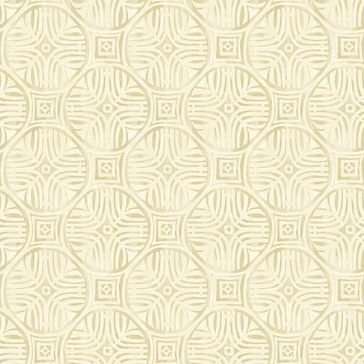 Chesapeake Sandee Butter Medallion Wallpaper