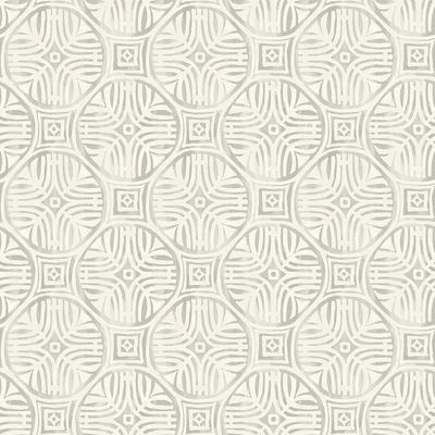 Chesapeake Sandee Grey Medallion Wallpaper