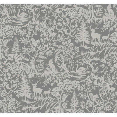 Chesapeake Alrick Charcoal Forest Venture Wallpaper