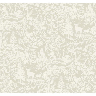 Chesapeake Alrick Taupe Forest Venture Wallpaper