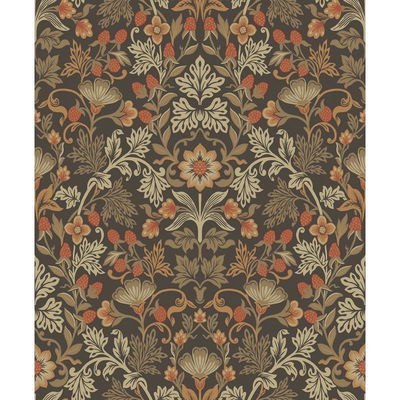 Eijffinger Lila Orange Strawberry Floral Wallpaper