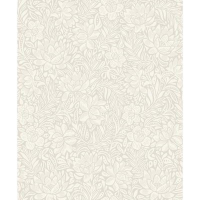 Eijffinger Zahara Light Grey Floral Wallpaper