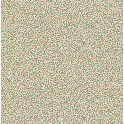 Eijffinger Marguerite Light Green Floral Wallpaper