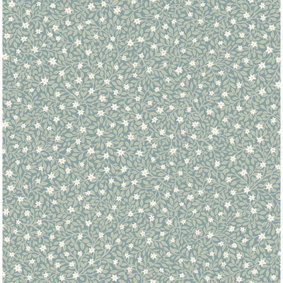 Eijffinger Marguerite Sea Green Floral Wallpaper