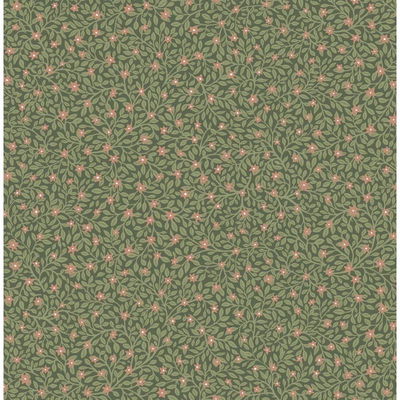 Eijffinger Marguerite Green Floral Wallpaper
