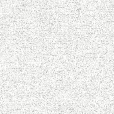 Lou White Linen Paintable Wallpaper