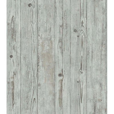Advantage Albright Light Blue Weathered Oak Panels Wallpaper