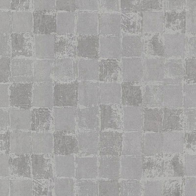 A-Street Prints Varak Silver Checkerboard Wallpaper