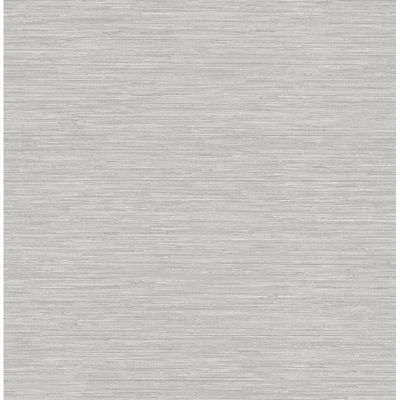 Advantage Cantor Grey Faux Grasscloth Wallpaper