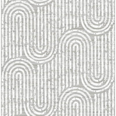 A-Street Prints Trippet Grey Zen Waves Wallpaper