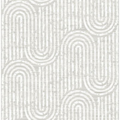 A-Street Prints Trippet Bone Zen Waves Wallpaper