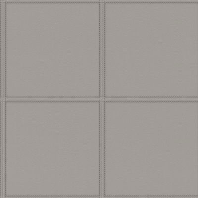 Advantage Avenue Grey Leather Wallpaper