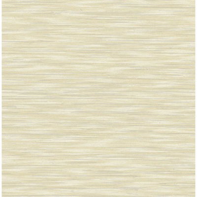 A-Street Prints Benson Yellow Faux Fabric Wallpaper