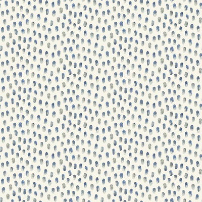 Chesapeake Sand Drips Blue Painted Dots Wallpaper