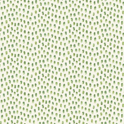 Chesapeake Sand Drips Green Painted Dots Wallpaper