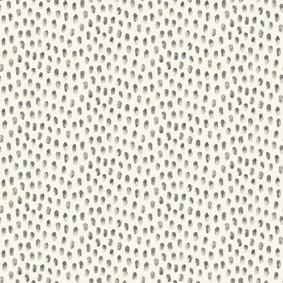Chesapeake Sand Drips Dark Grey Painted Dots Wallpaper