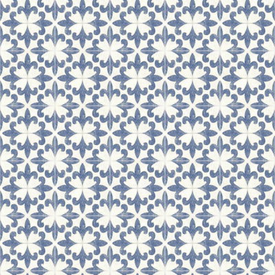 Chesapeake Remy Blue Fleur Tile Wallpaper