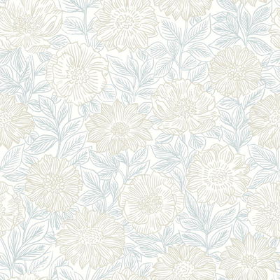 Chesapeake Faustin Neutral Floral Wallpaper