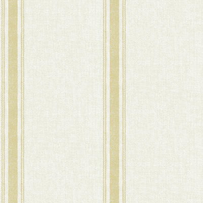 Chesapeake Linette Wheat Fabric Stripe Wallpaper