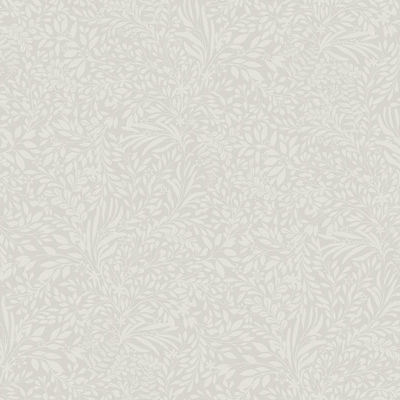 A-Street Prints Kristina Light Grey Botanical Wallpaper