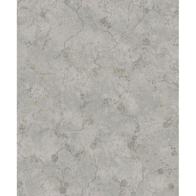 A-Street Prints Mahina Pewter Floral Vine Wallpaper