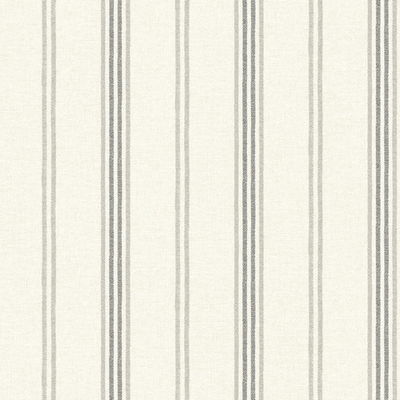Chesapeake Lovage Charcoal Linen Stripe Wallpaper