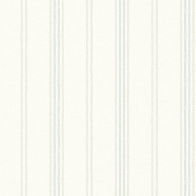 Chesapeake Lovage Aqua Linen Stripe Wallpaper