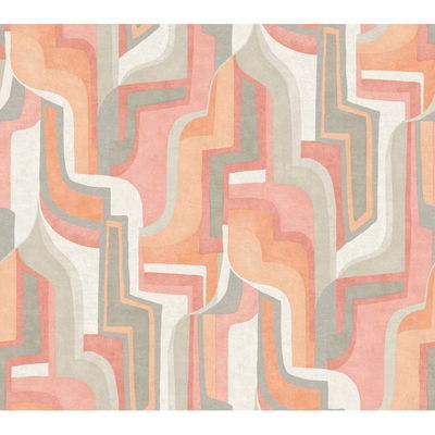 A-Street Prints Tulum Coral Surreal Shapes Wallpaper