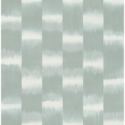 A-Street Prints Baldwin Teal Shibori Stripe Wallpaper