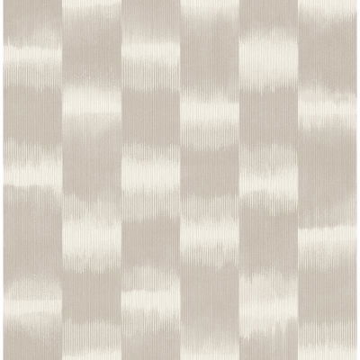 A-Street Prints Baldwin Taupe Shibori Stripe Wallpaper