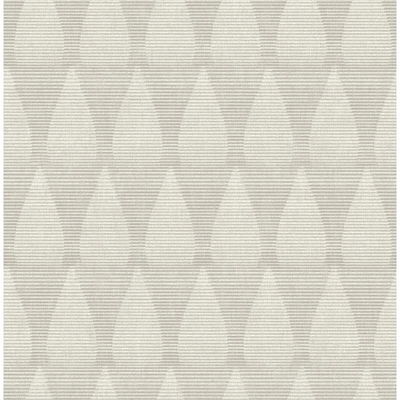 A-Street Prints Mirko Grey Ogee Wallpaper