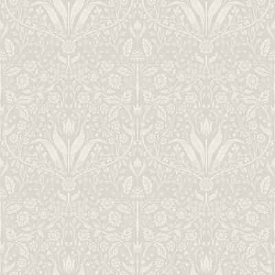 A-Street Prints Mara Beige Tulip Ogee Wallpaper