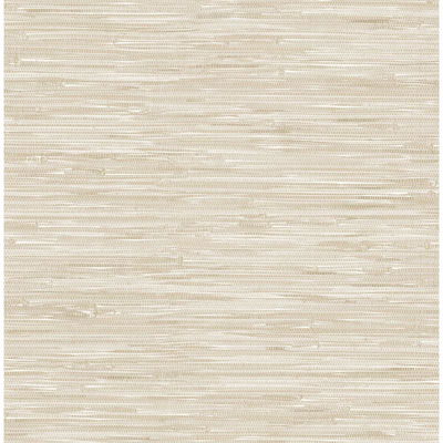 A-Street Prints Exhale Dove Woven Faux Grasscloth Wallpaper