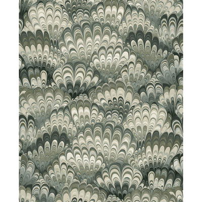 A-Street Prints Octavia Dark Green Marbled Ink Wallpaper