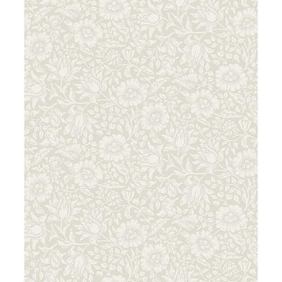 A-Street Prints Mallow Dove Floral Vine Wallpaper