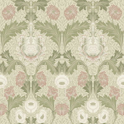 A-Street Prints Myrtle Mauve Floral Ogee Wallpaper