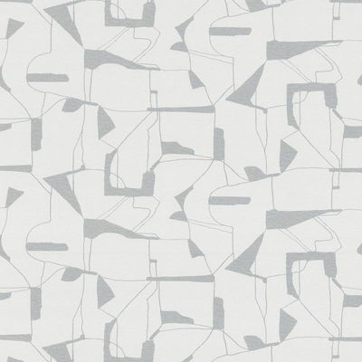 Warner Calder Silver Abstract Wallpaper