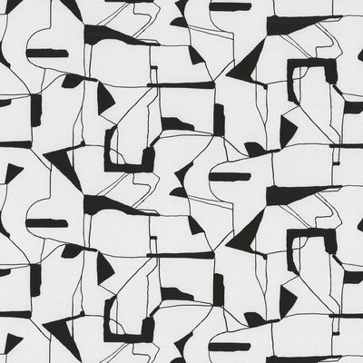 Warner Calder Black Abstract Wallpaper