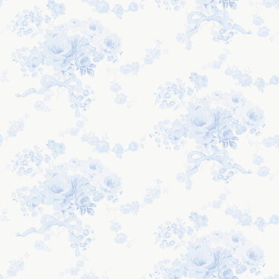 LoveShackFancy Champagne Harbor Powdered Blue Wallpaper