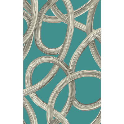 ohpopsi Calix Turquoise Twisted Geo Wallpaper