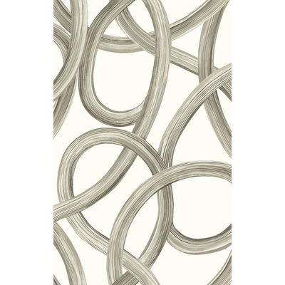 ohpopsi Calix White Twisted Geo Wallpaper