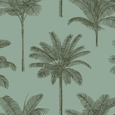 ESTA Home Taj Sage Palm Trees Wallpaper
