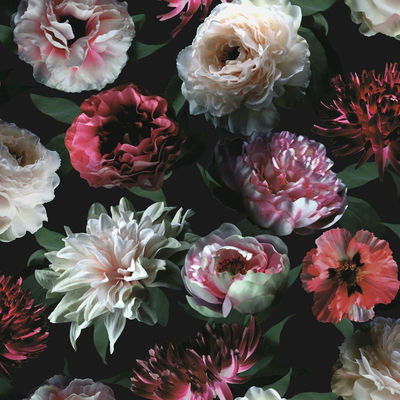 ESTA Home Contessa Ruby Flowers Wallpaper