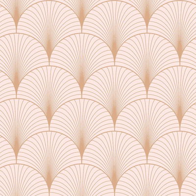 ESTA Home Lempicka Pink Art Deco Motif Wallpaper
