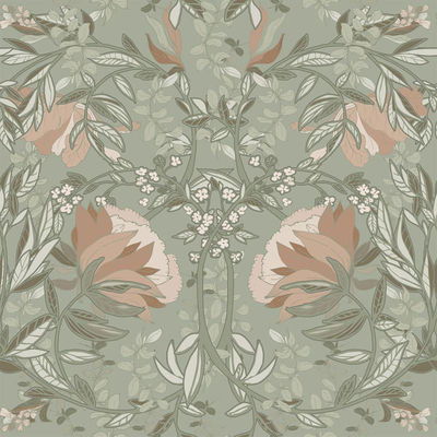ESTA Home Ester Sage Nouveau Blooms Wallpaper