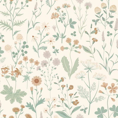 ESTA Home Letitia Cream Summer Meadows Wallpaper